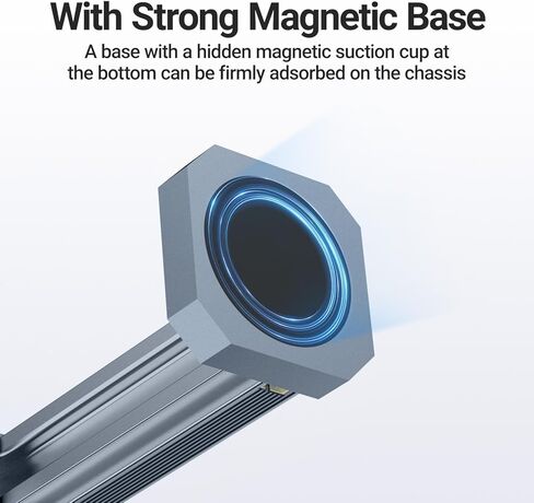 دعامة دعم وحدة معالجة الرسومات JEYI ARGB، دعم بطاقة رسومات RGB قابلة للعنونة 5 فولت، حامل بطاقة الفيديو مع حامل مغناطيسي - iBrace RGB in Kuwait