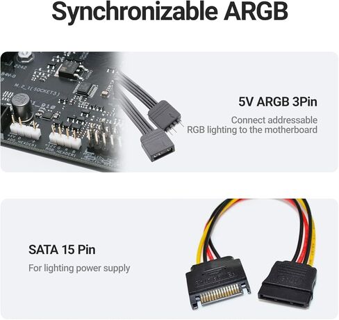 دعامة دعم وحدة معالجة الرسومات JEYI ARGB، دعم بطاقة رسومات RGB قابلة للعنونة 5 فولت، حامل بطاقة الفيديو مع حامل مغناطيسي - iBrace RGB in Kuwait