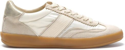 Mi.iM Dixie Rubber Sole Lace-up Stripe Suede Sneakers in Kuwait
