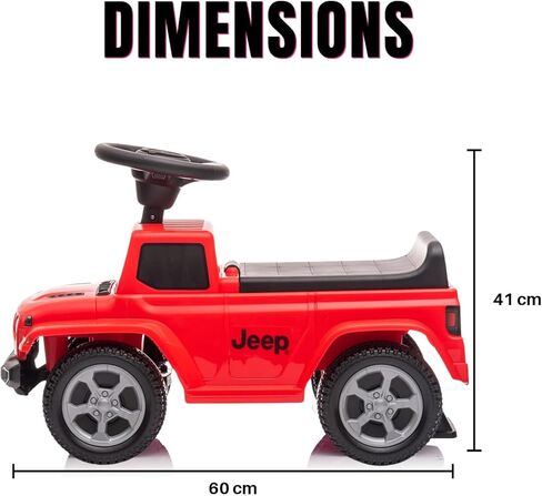 BEST RIDE ON CARS Jeep Gladiator Ride-On Push Car Combo - Versatile, Kid-Powered Fun with Realistic Features - Perfect for Ages 18 Months - 3 Years Old, Pink in Kuwait
