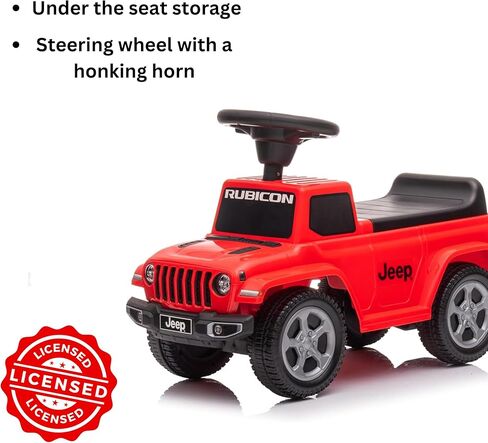 BEST RIDE ON CARS Jeep Gladiator Ride-On Push Car Combo - Versatile, Kid-Powered Fun with Realistic Features - Perfect for Ages 18 Months - 3 Years Old, Pink in Kuwait