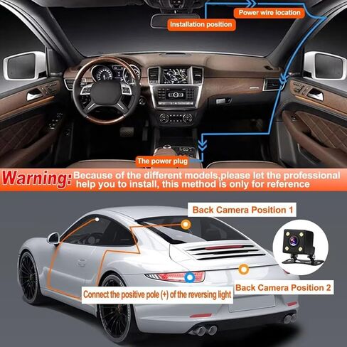 Dash Cam Front and Rear Wireless, Dual Lens 2K + 1080P Dashboard Camera for Car Truck, WiFi Mini Dashcam with 64gb TF Card, Super Night Vision,App Control,Loop Recording,24 Hours Parking Monitor in Saudi Arabia