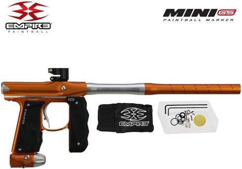 قلم تحديد مسدس كرات الطلاء الأوتوماتيكي الكامل من Maddog Empire Mini GS مع خزان كرات الطلاء 48/3000 HPA، محمل إلكتروني Empire Halo Too، حزام 4 كبسولات و(4) حزمة بداية القرون in Kuwait