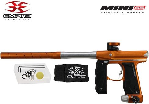 قلم تحديد مسدس كرات الطلاء الأوتوماتيكي الكامل من Maddog Empire Mini GS مع خزان كرات الطلاء 48/3000 HPA، محمل إلكتروني Empire Halo Too، حزام 4 كبسولات و(4) حزمة بداية القرون in Kuwait