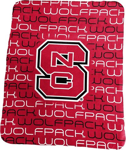 Logo Brands Officially Licensed NCAA Unisex Classic Fleece Blanket, One Size, Team Color in Saudi Arabia