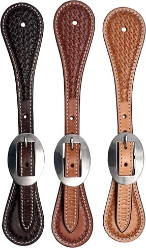 أحزمة جلدية مزخرفة بالسلة لراكبي الخيل | الرجال الغربيون، والنساء، وأشرطة تحفيزية ذات طبقة واحدة قابلة للتعديل in Kuwait