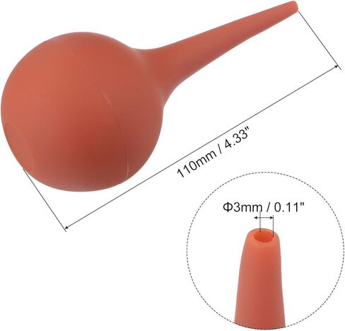 قاذف غبار منفاخ الهواء للساعة من HARFINGTON، منفاخ غبار من السيليكون ذو طرف ناعم ومضخة فائقة مع فوهة طويلة، أحمر in Kuwait