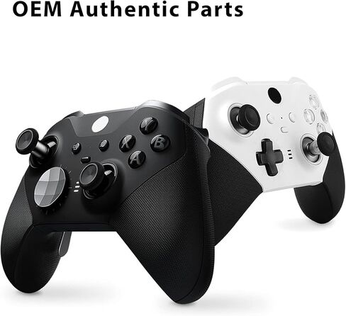 مجاديف وحدة التحكم Elite - مجموعة بديلة أصلية من الفولاذ المقاوم للصدأ من المعدن الأصلي مكونة من 4 مجاديف: 2 متوسط، 2 صغير ومجموعة من 1 وسادة D قياسية، 1 لوحة D ذات أوجه متوافقة مع Xbox Elite Series 2 in Kuwait