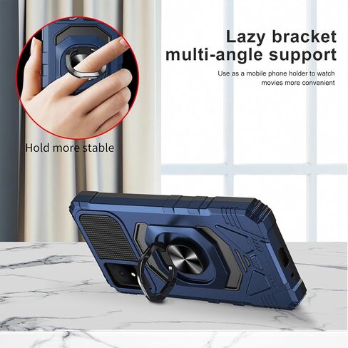 Ailiber for TCL K11 T432W/TCL 502 Case with Screen Protector, TCL 503 Case with Stand for Magnetic Car Mount, Military Grade, Heavy Duty Protective Cell Phone Cover for TCL T432W-Red in Saudi Arabia
