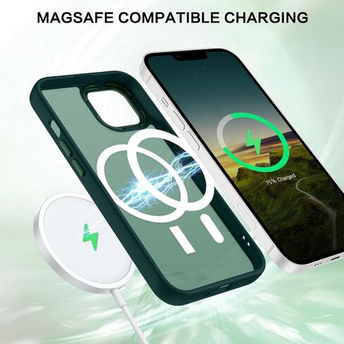 BENTOBEN Magnetic for iPhone 14 Plus Case [Compatible with Magsafe] Translucent Matte Phone Case iPhone 14 Plus Slim Fit Shockproof Anti-Yellow Women Men Girls Boys Protective Cover for 14 Plus, Pink in Saudi Arabia