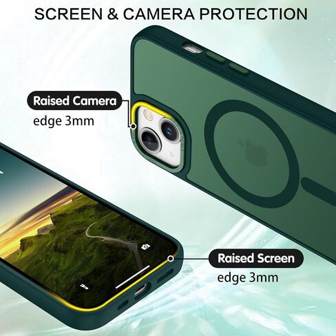 BENTOBEN Magnetic for iPhone 14 Plus Case [Compatible with Magsafe] Translucent Matte Phone Case iPhone 14 Plus Slim Fit Shockproof Anti-Yellow Women Men Girls Boys Protective Cover for 14 Plus, Pink in Saudi Arabia