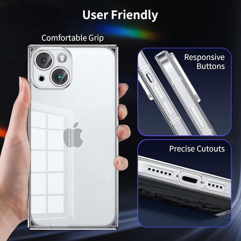 Tzomsze Case Compatible with iPhone 17 Pro Max Clear Case,Camera Protection,Reinforced Corners TPU Slim Shockproof Case Cover for Women Girls 6.9 inch-Clear in Saudi Arabia