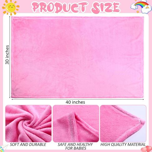Buryeah 38 Pcs Flannel Baby Blanket 30 x 40 Inches Soft Warm Toddler Nursery Receiving Blanket Fluffy Fuzzy Swaddle Blanket Plush Throw Blanket for Newborn Kids Infant Girl Boy Crib Stroller in Saudi Arabia