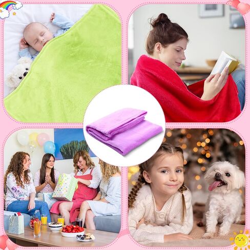 Buryeah 38 Pcs Flannel Baby Blanket 30 x 40 Inches Soft Warm Toddler Nursery Receiving Blanket Fluffy Fuzzy Swaddle Blanket Plush Throw Blanket for Newborn Kids Infant Girl Boy Crib Stroller in Saudi Arabia