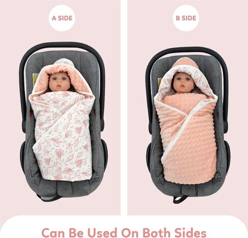Miracle Baby Car Seat Blanket, Car Seat Covers for Babies Winter Carseat Swaddle Blanket Universal Baby Blanket for Baby Car Seat Pram Buggy, 35"x35" (Line Plant) in Kuwait