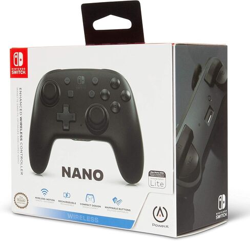 وحدة التحكم اللاسلكية PowerA Nano Enhanced لجهاز Nintendo Switch - رمادي-نيون (متجدد) in Saudi Arabia