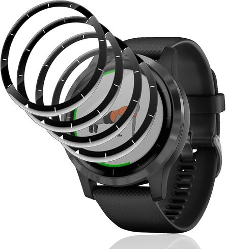 [4 عبوات لواقي شاشة Garmin Vivoactive 4S 40 مم من الزجاج المقوى، مضاد للخدش، عالي الوضوح، واقي شاشة لساعة Garmin Vivoactive 4S الذكية 40 مم in Saudi Arabia