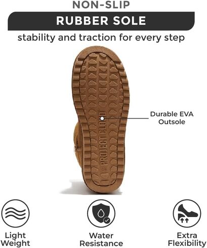 Project Cloud Genuine Leather Winter Boots for Women - Water Resistant Ankle Boots for Women - Comfortable Booties for Women Memory Foam Womens Boots Fur Snow Boots for Women (Timmy) in Kuwait