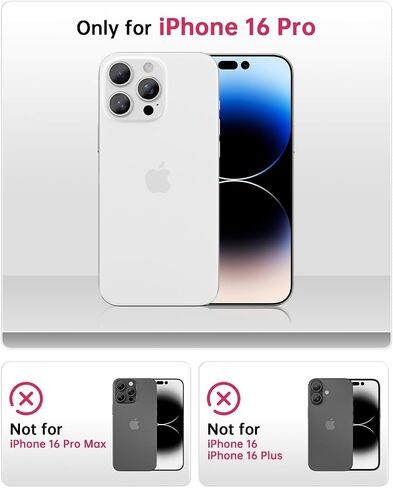 حافظة لهاتف iPhone 16 Pro Max [متوافقة مع MagSafe] بتصميم زهور Nemophila الزرقاء، غطاء هاتف مغناطيسي لطيف على شكل زهرة شفافة للنساء والفتيات، [غير أصفر] ممتص للصدمات رفيع مع لمسات ذهبية in Saudi Arabia