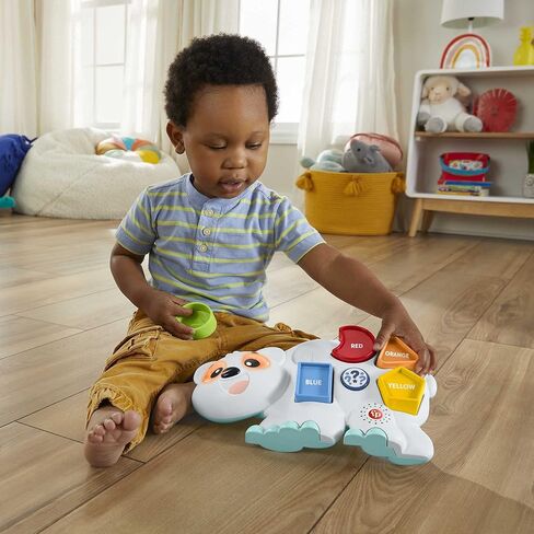 Fisher-Price Linkimals Puzzlin’ Shapes Polar Bear Toddler Toy (QE) in Saudi Arabia