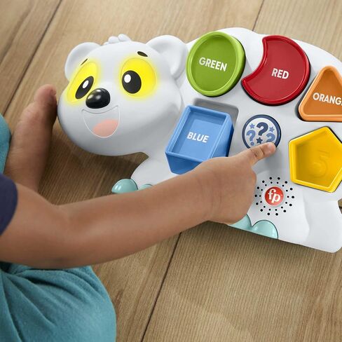 Fisher-Price Linkimals Puzzlin’ Shapes Polar Bear Toddler Toy (QE) in Saudi Arabia