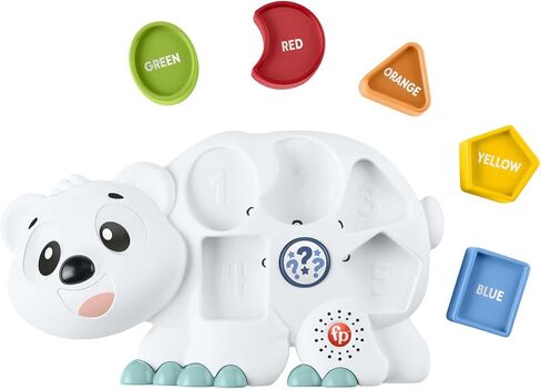 Fisher-Price Linkimals Puzzlin’ Shapes Polar Bear Toddler Toy (QE) in Saudi Arabia