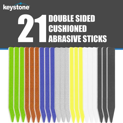 100 أغصان أو عصي صنفرة من Keystone مثالية لنماذج الأعمال الفنية والهوايات الخشبية ونماذج مختلطة وأطوال كاشطة مبطنة in Kuwait