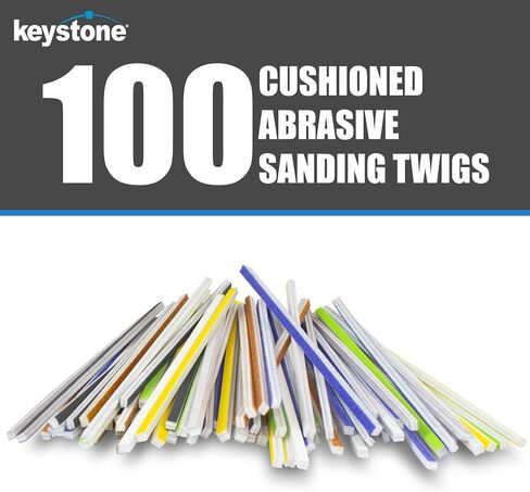 100 أغصان أو عصي صنفرة من Keystone مثالية لنماذج الأعمال الفنية والهوايات الخشبية ونماذج مختلطة وأطوال كاشطة مبطنة in Kuwait