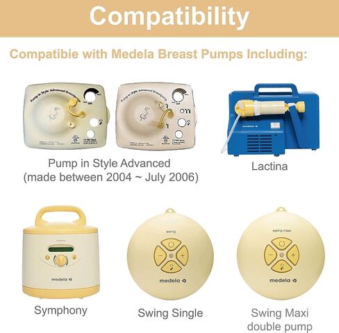 محول موصل محول شفة لمضخة Spectra S1/S2 ليتوافق مع موصل Medela PIS MaxFlow الجديد Medela Flange Medela Freestyle Flex Connector، قطعتان in Saudi Arabia