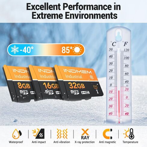 بطاقة ذاكرة MLC Micro SD سعة 8 جيجابايت، بطاقة ذاكرة SD صناعية MLC MicroSD SDHC UHS-I فئة 10، سرعة عالية تصل إلى 100 ميجابايت/ثانية، تدعم تسجيل فيديو فائق الدقة 4K in Saudi Arabia