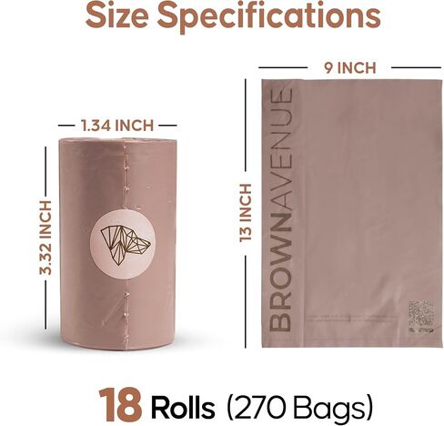 Dog Poop Bag - 135 Biodegradable Poop Bags for Dogs - Guaranteed Leak Proof, for Walking, Extra Thick unscented 9 Bulk Dog Waste Bags Refills Rolls - Odor Proof Doggie Poop Bags for Pets in Saudi Arabia