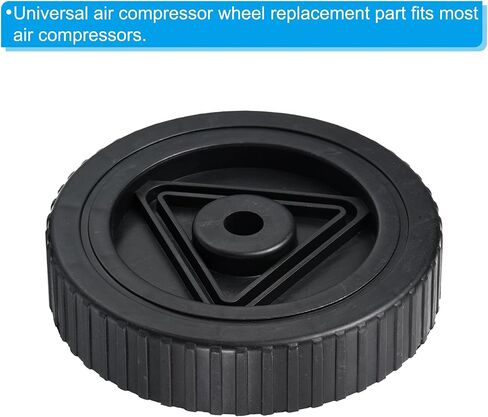 PATIKIL 4.7" Air Compressor Wheels, 2 Pack Universal Air Compressor Wheel Replacement Part with 0.5" Dia. Hole for Easy Mobility in Saudi Arabia