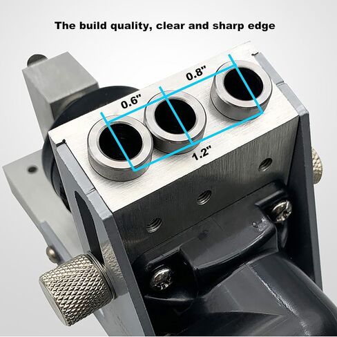 Pocket Hole Jig Kit, Upgraded Metal Pocket Hole Jig Syste, Pro Versatile Jig for Strong Joints,provision for dust collection/extraction, Precise Pocket Screw Jig, for DIY Carpentry Projects in Saudi Arabia