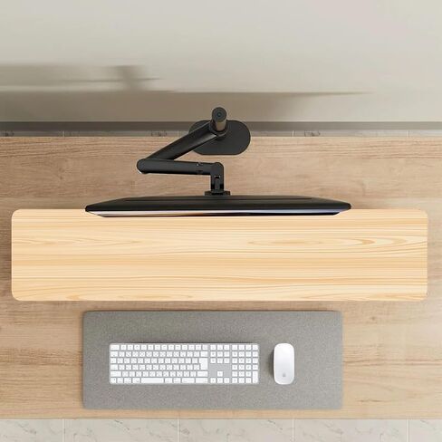 Large Wood Desk Shelf / Dual Monitor Stand / Computer Monitor Riser Desk Stand / Wooden monitor stand for desk 2 monitors (Dark Walnut) in Saudi Arabia