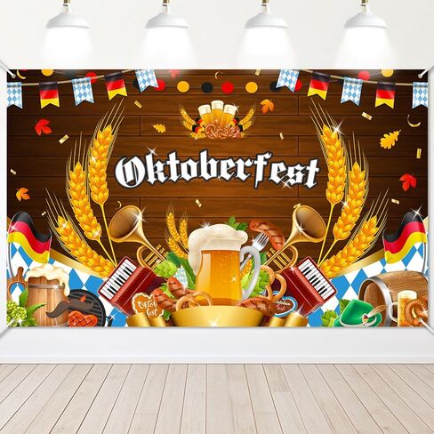 Mocsicka Oktoberfest خلفية مهرجان Oktoberfest الألماني للبيرة تحت عنوان لافتة الخريف الألمانية البافارية Oktoberfest Beer ديكورات ومستلزمات حفلات كشك الصور المنزلية in Saudi Arabia
