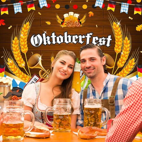 Mocsicka Oktoberfest خلفية مهرجان Oktoberfest الألماني للبيرة تحت عنوان لافتة الخريف الألمانية البافارية Oktoberfest Beer ديكورات ومستلزمات حفلات كشك الصور المنزلية in Saudi Arabia