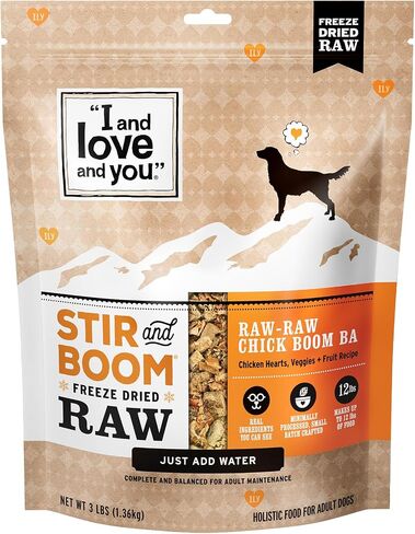 "I and love and you" Stir and Boom Dehydrated Freeze Dried Raw Dog Food, Raw Raw Turk Boom Ba, Turkey Recipe, Grain Free, No Fillers, Real Meat, 1 lb Bag in Saudi Arabia