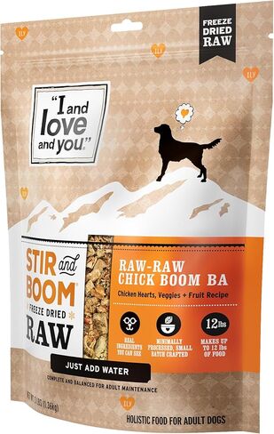 "I and love and you" Stir and Boom Dehydrated Freeze Dried Raw Dog Food, Raw Raw Turk Boom Ba, Turkey Recipe, Grain Free, No Fillers, Real Meat, 1 lb Bag in Saudi Arabia