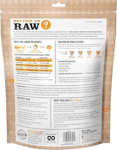 "I and love and you" Stir and Boom Dehydrated Freeze Dried Raw Dog Food, Raw Raw Turk Boom Ba, Turkey Recipe, Grain Free, No Fillers, Real Meat, 1 lb Bag in Saudi Arabia