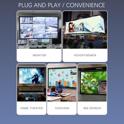 موسع HDMI بطول 165 قدم من PWAYTEK على Cat5e/6 واحد، ويمتد فيديو 1080P@60 هرتز، وينقل الصوت والفيديو بشكل متزامن، ويدعم 3D، POC، EDID in Kuwait