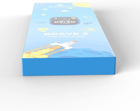 BIGGERFIVE Smart Watch for Kids, 1.8" Fitness Tracker Watch Pedometer, Heart Rate, Sleep Monitor, IP68 Waterproof, Calorie Step Counter, Puzzle Games with/Without APP for Girls Boys Teens 5-16, Blue in Saudi Arabia