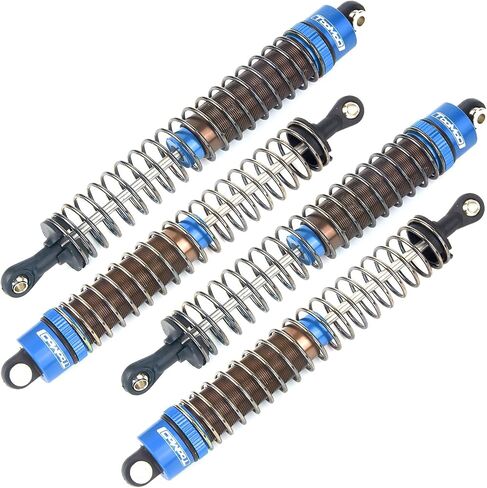 مجموعة ممتص الصدمات 1/10 110 مم RC من أجل Tamiya Bullhead Super Clod Buster TRX4 Axial SCX10 D90 Crawler Car Buggy Car ترقيات استبدال الأجزاء (أحمر) in Kuwait