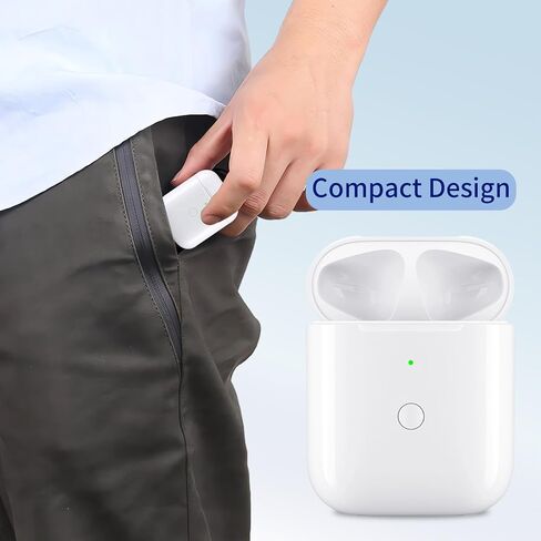 Charging Case Replacement Compatible with AirPods 1st & 2nd Generation, AirPods 1st & 2nd Wireless Charger Case with Bluetooth Pairing Sync Button in Saudi Arabia