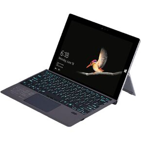 Bluetooth Keyboard for Surface Pro 7/7+/6/5 (Pro 2017)/4/Surface Pro 3 2014 12.3 inch Tablet, Wireless Touch Trackpad Thin Keyboard with 7 Colors Backlit