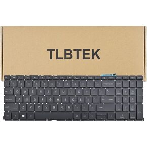 TLBTEK Backlight Keyboard Replacement Compatible with HP ProBook 450 G8 455 G8 650 G8.ZBook Power G7,ZHAN 66 Pro 15 G4 Laptop （with Backlight）