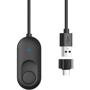 Mouse Jiggler USB Mouse Mover with Switch Button, Automatic Mini Mouse Shaker with 2 Jiggle Modes, Driver-Free, Plug & Play, Keep Computer/Laptop Awake, with USB-C Adapter, Black