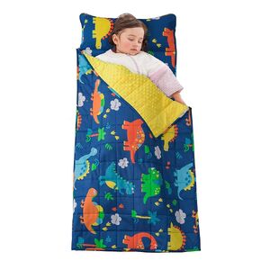 Sivio Nap Mat Weighted Blanket 3lbs, Weighted Nap Mat Blanket with Detachable Pillow, 50 x 20 Inches, Sky Blue