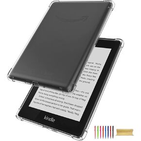 Prince Fox Slim Case for 7 Inch Kindle Paperwhite 2024 - Colorsoft Smart Cover with Auto Sleep/Wake, Lightweight Protective Soft TPU Clear Case