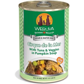 Weruva Classic Dog Food, Marbella Paella with Mackerel & Pumpkin in Aspic, 5.5Oz Can (Pack of 24)