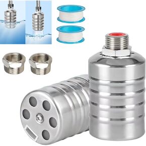 1 Pack Float Valve for Water Tank - 304 Stainless Steel Automatic Water Level Control Adjustable 3/4" Float Ball Valve for Tanks, Fish Ponds, Pools, Livestock Troughs